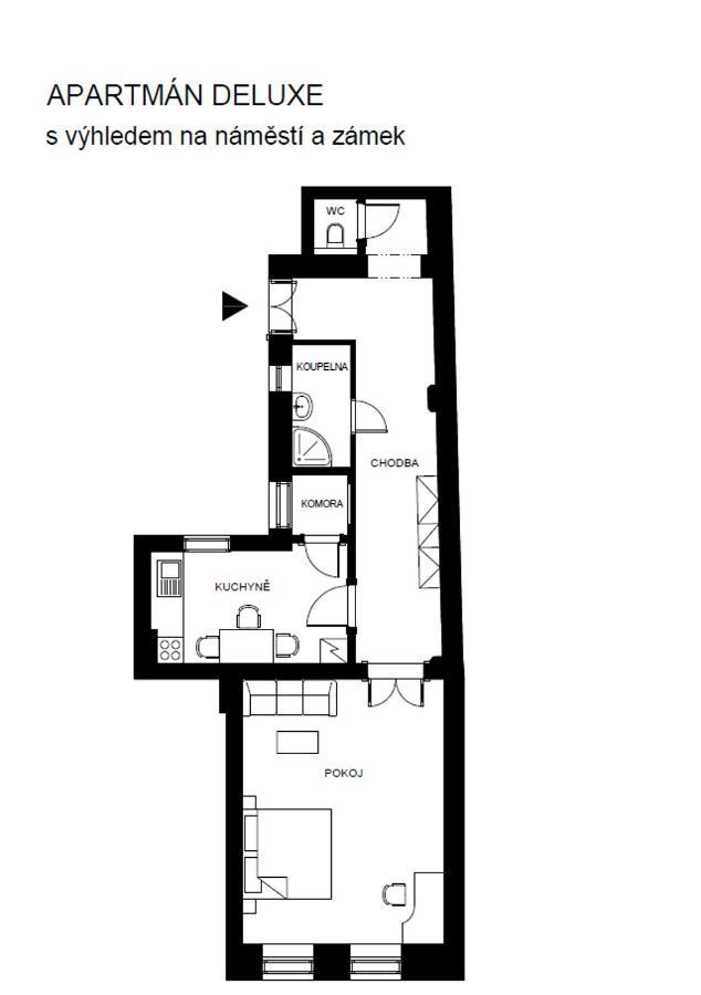 Apartmany Velke Namesti Kroměříž Dış mekan fotoğraf